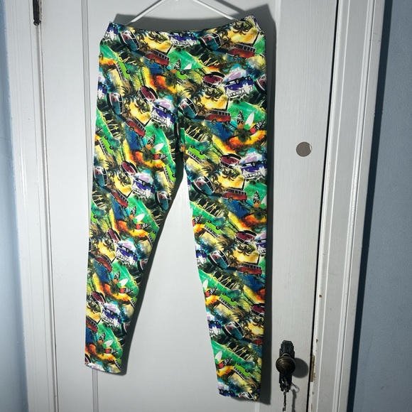 Colorful Tropical Print Women's Pants - Picture 2 of 2